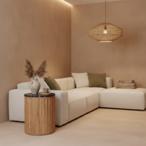 Langkawi side table black marble