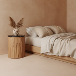 Langkawi side table black marble