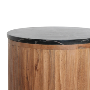 Langkawi side table black marble