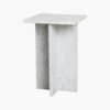 Beijing side table white marble