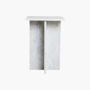 Beijing side table white marble