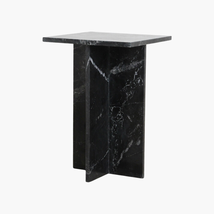 Shanghai bijzettafel zwart marmer
