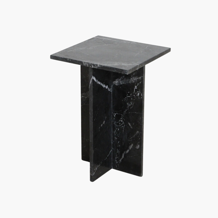 Shanghai side table black marble