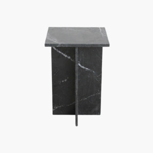 Shanghai side table black marble