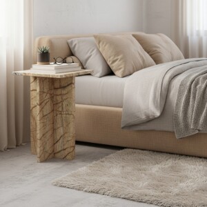 Seoel side table bizar marble