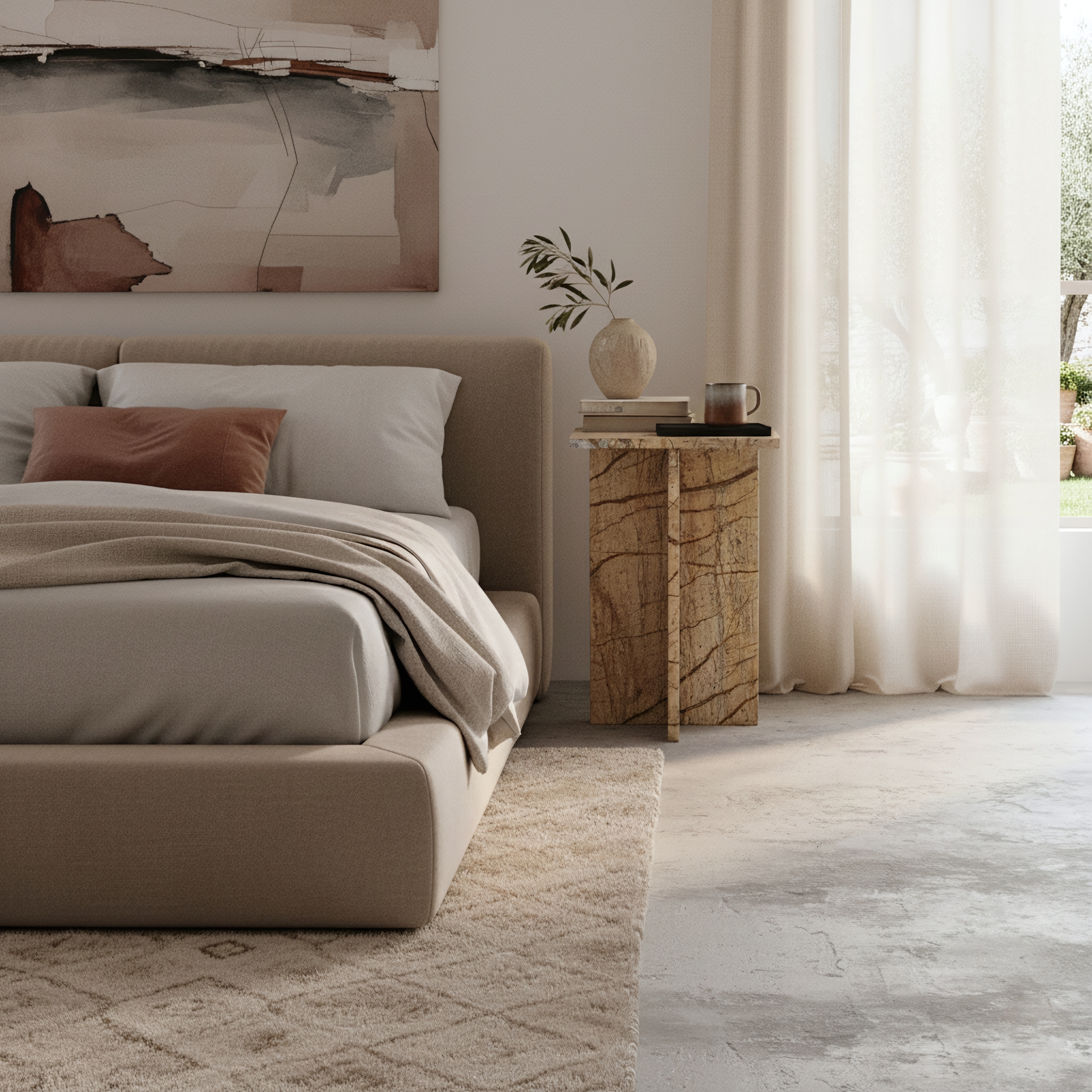 Seoel side table bizar marble