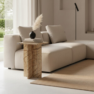 Seoel side table bizar marble