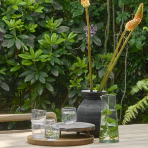 Ronde teakhouten schaal L, 38 cm