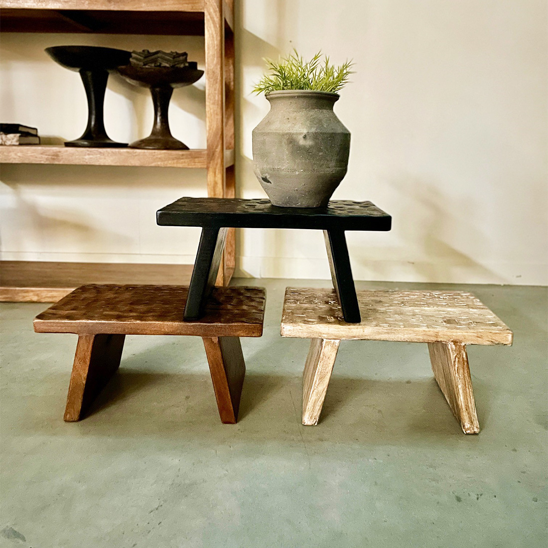 Kruk Chiseled top naturel - Afbeelding 2