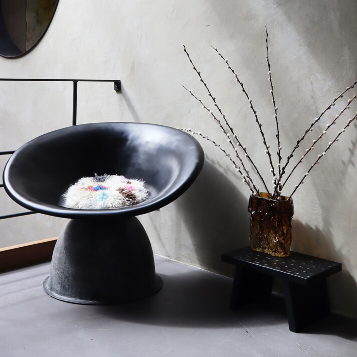 Kruk Chiseled top zwart