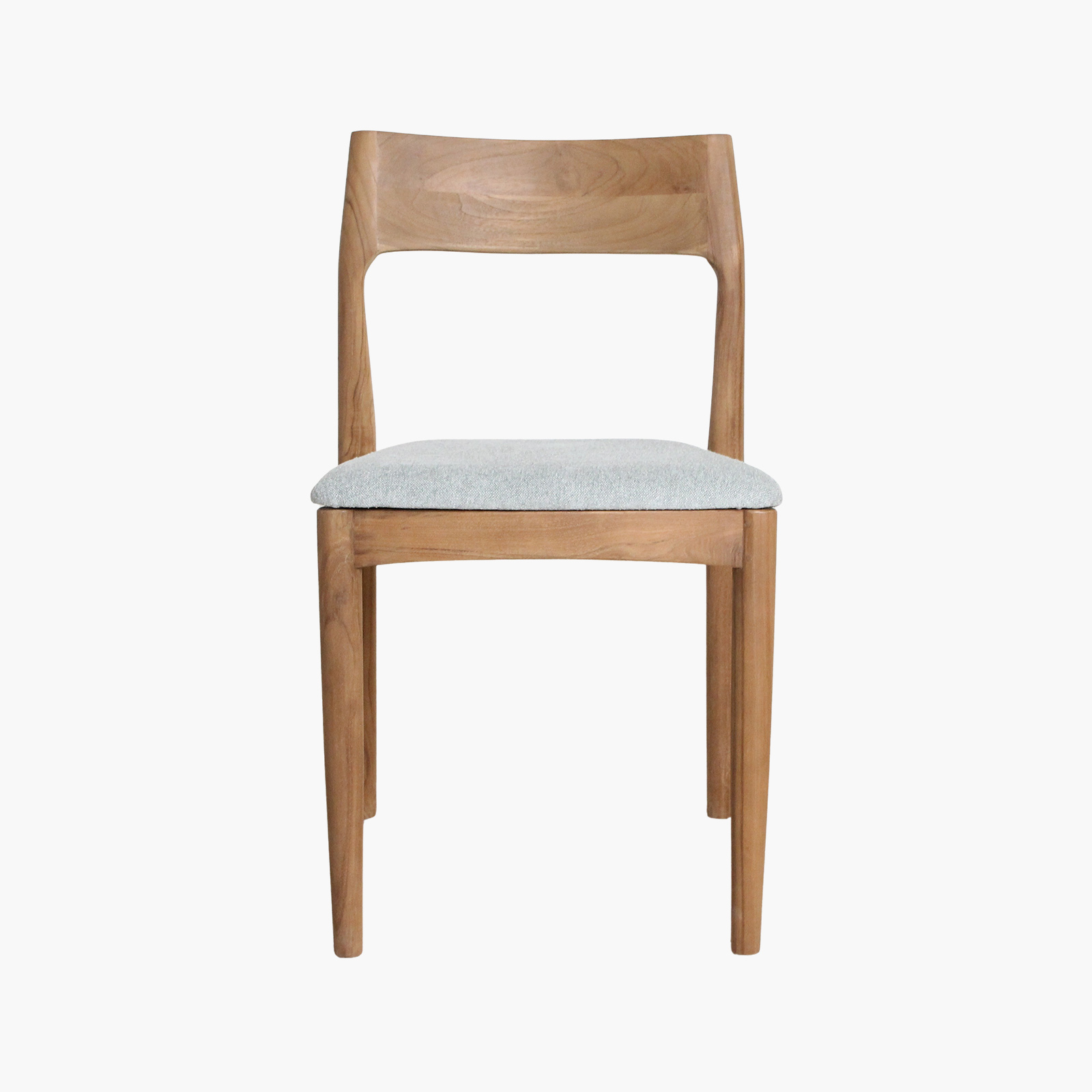 Freya teak dining chair light green - Image 8