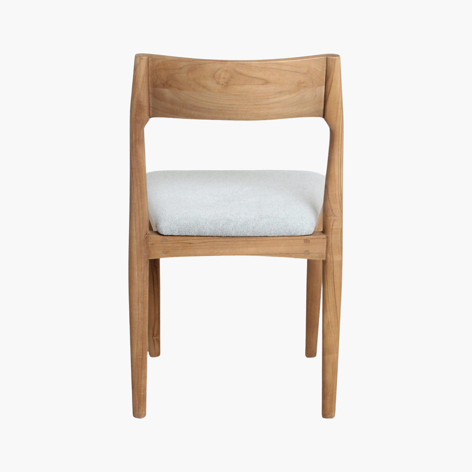 Freya teak dining chair light green - Image 5