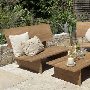 Thar teak outdoor lounge chair double