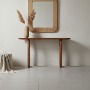 Bullnose console brown