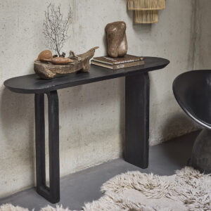 Bullnose consoletafel zwart