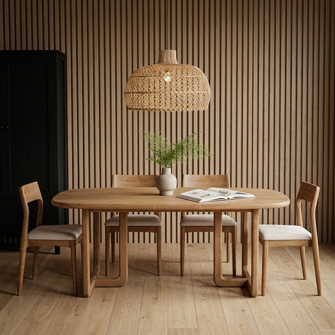 TATW00101_60 Invierno teakhouten eettafel