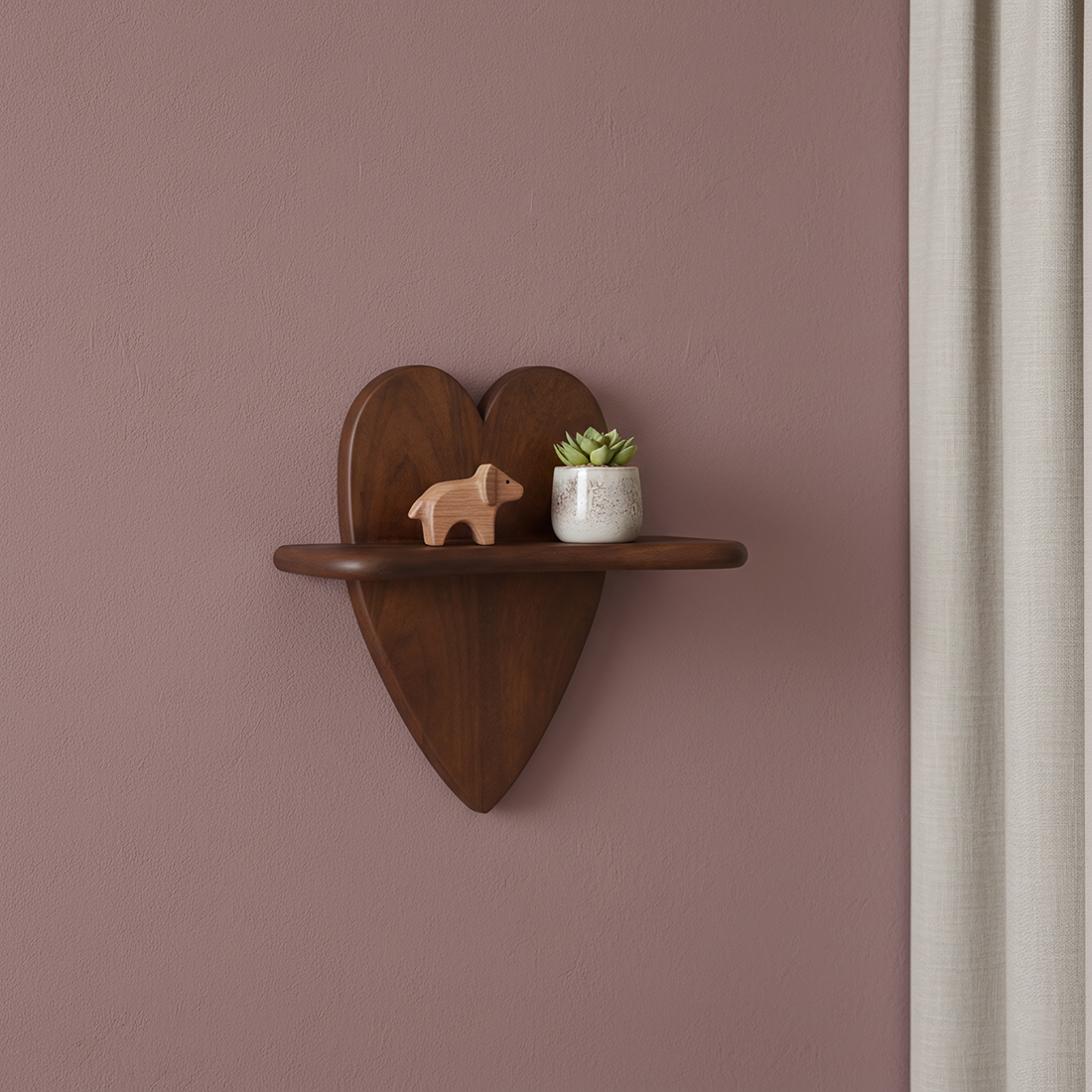 ACMW00011_3 Bullnose wandplank 'Heart'