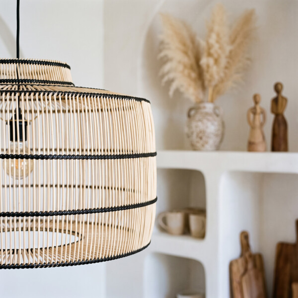 LIRA00920_52 Stella rattan pendant light Ø 61x36 cm