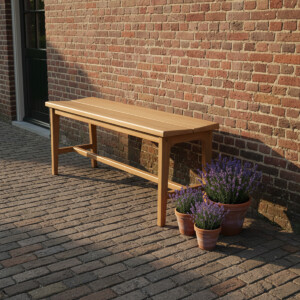 Teakhouten bankje 120 cm