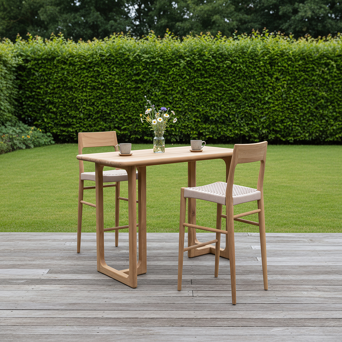Freya outdoor barstoel naturel