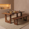 Bullnose eettafel Chamfered Arch