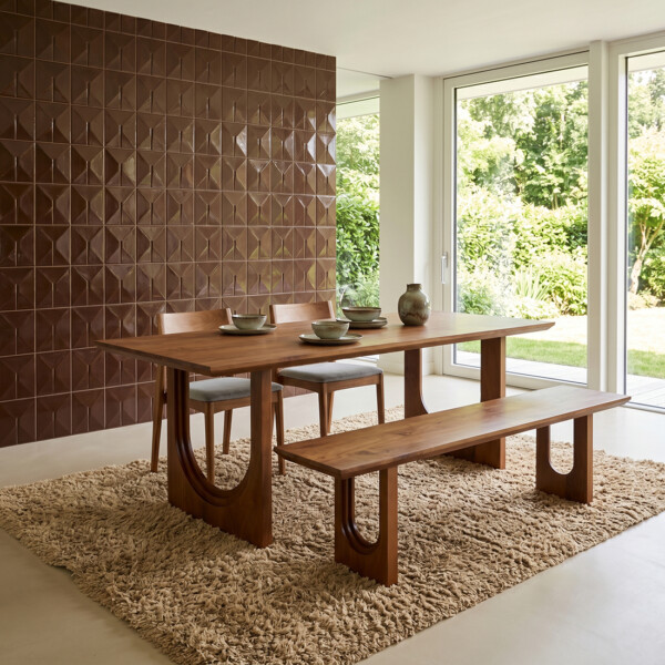 TAMW00090A_47 Bullnose Chamfered dining table Arch
