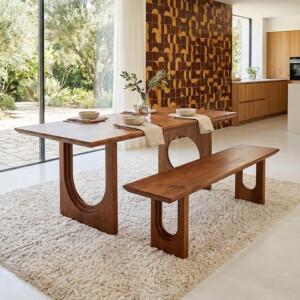 TAMW00090B_60 Bullnose dining table Chamfered Mix
