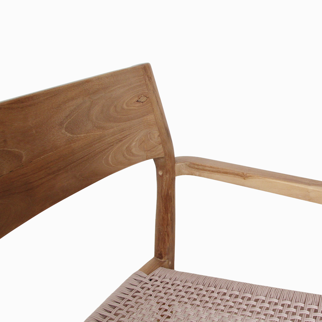 Freya tuinstoel met armleuning naturel