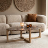 TAST00164_60 Marble coffee table oval 'Bizar'