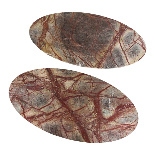 Marmeren salontafel ovaal 'Bizar'