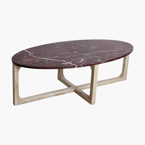 Marmeren salontafel ovaal 'Cherry'
