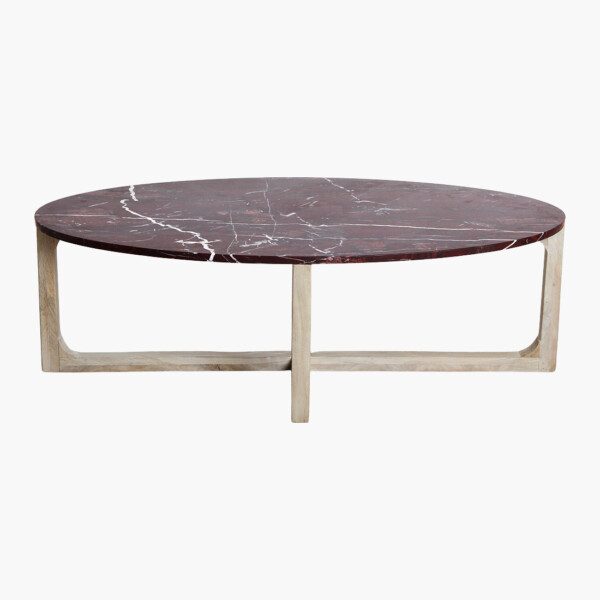 Marmeren salontafel ovaal 'Cherry'