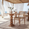 Tao teak outdoor bistro table