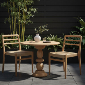 Tao teak outdoor bistro table