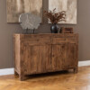 CLFA00002A_40 Farmwood houten dressoir van gerecycled hout met 2 lades en 2 deuren 120 x 45 x 85 cm