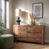 CLFA00003_40 Farmwood wooden chest of drawers