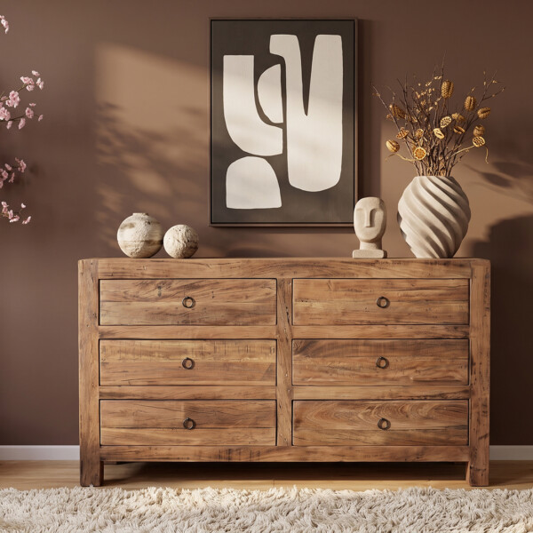 CLFA00003_43 Farmwood wooden chest of drawers
