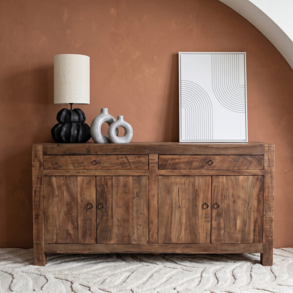 Farmwood wooden sideboard - 160x42x85 cm