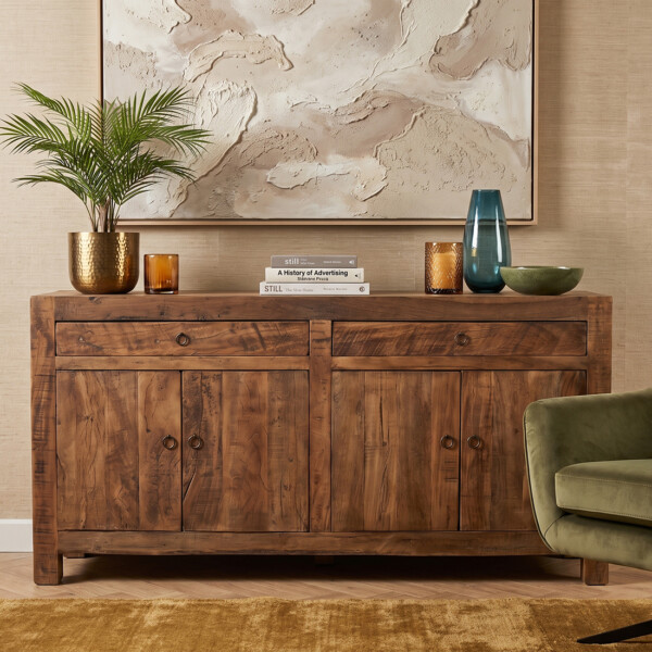 Farmwood wooden sideboard - 160x42x85 cm