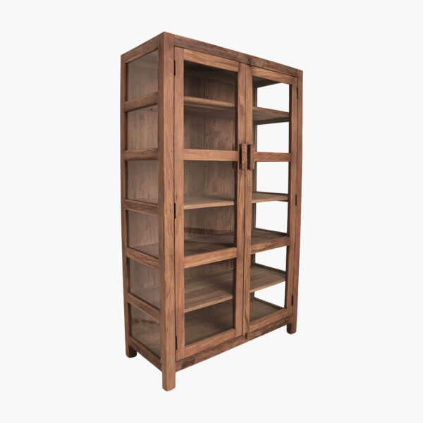 CLFA00022_1 Farmwood houten vitrinekast – 114x50x190 cm