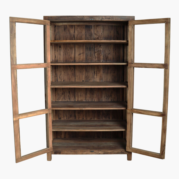 CLFA00022_4 Farmwood houten vitrinekast – 114x50x190 cm