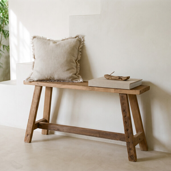 STFA00011_47 Farmwood houten bankje van FSC-gecertificeerd gerecycled hout 85 x 20 x 50 cm