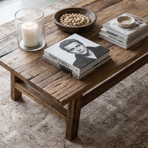 TAFA00004_42 Farmwood rechthoekige houten salontafel 140 cm