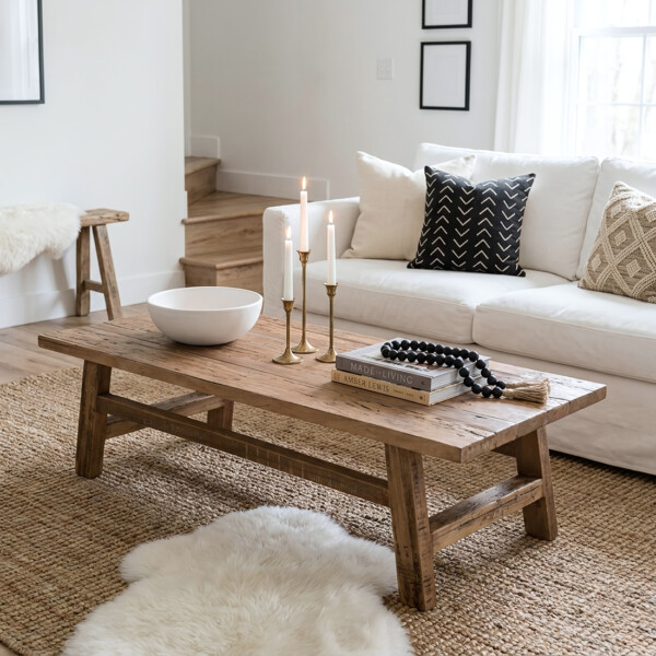 TAFA00004_44 Farmwood rechthoekige houten salontafel 140 cm