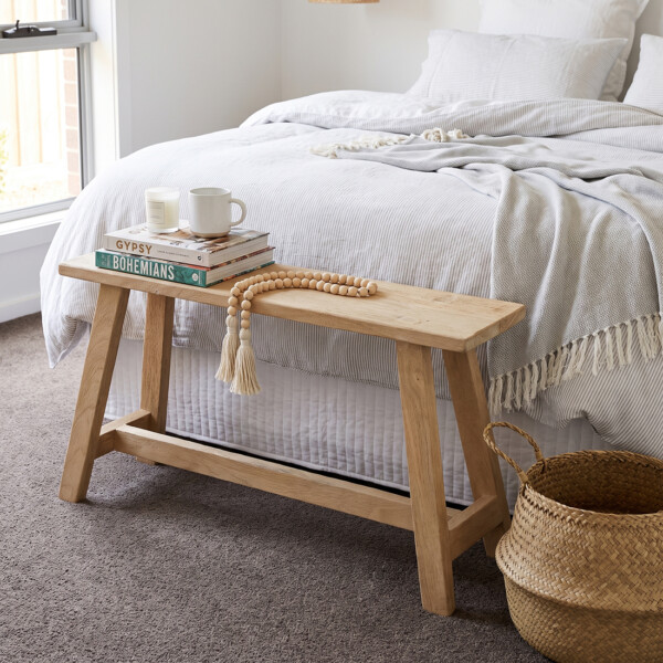 BEBE00021_81 Beachwood smal bankje - 85 cm