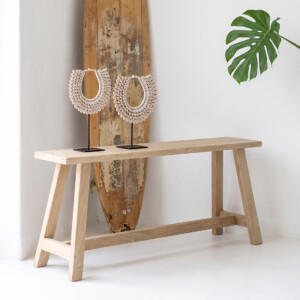 BEBE00022_80 Beachwood smal mangohouten bankje 115 x 20 x 50 cm