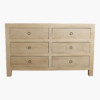 CLBE00030_3 Beachwood mangohouten ladekast - 6 lades