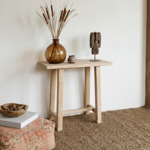 Beachwood mangohouten sidetable en wandtafel 85 x 42 x 80 cm