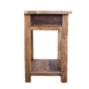 Farmwood wooden bedside table with drawer