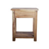 Farmwood wooden bedside table with drawer